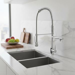 CUPC <span class=keywords><strong>robinet</strong></span> de cuisine en laiton à poignée unique, mitigeur d'eau monté sur le pont, <span class=keywords><strong>robinet</strong></span> de cuisine extractible avec pulvérisateur extractible - Product Image 4