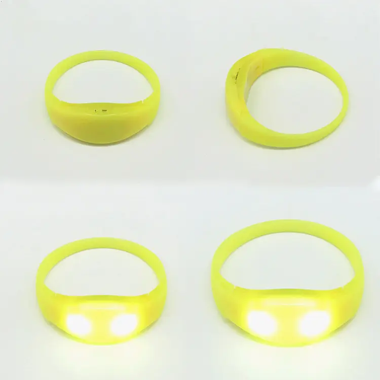 Personnalis Factory Custom Logo Timer Control Led Silicone Wristband Led Bracelet Custom Led Bracelet Light Silicone Rgb