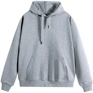 Sweat à capuche personnalisé de haute qualité en coton molleton 350 /400Gsm poids lourd hommes recadrée à capuche bouffée impression fabricants de sweats à capuche