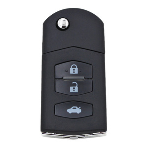 <span class=keywords><strong>3</strong></span> кнопки Складной флип пульт дистанционного ключа оболочки корпуса брелок Smart ключи корпус для <span class=keywords><strong>Mazda</strong></span> <span class=keywords><strong>3</strong></span>, 5, 6, RX-8 CX-7 CX-9 с необработанное лезвие - Product Image 1