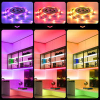 Bande LED intelligente Wi-Fi flexible 5m 10m 15m pour extérieur, étanche, SMD 5050 RGB, la plus vendue
