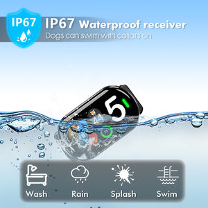 비프 진동이있는 개를위한 나무 껍질 고리 <span class=keywords><strong>5</strong></span>-100lbs IP67 <span class=keywords><strong>5</strong></span> 조정 가능한 감도와 방수 충전식 짖는 고리 - Product Image 4