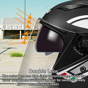 Cascos Jet Personalizables al por Mayor Directo de Fábrica, Resistentes a los Rayos UV, Suaves y Cómodos, para Hombre y Mujer, a Prueba de Viento - Product Image 4