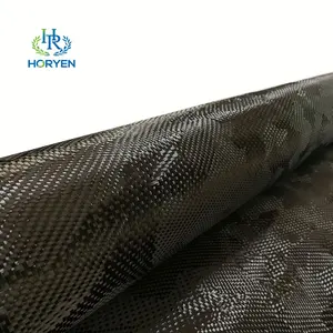 قماش جديد مموه من ألياف الكربون Hybrid T300 أسود كامو من ألياف الكربون 3k
