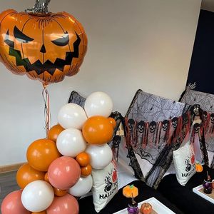 Bulk Orange Halloween Scary Jack-o'-lantern Foil <b>Balloon</b>, Metallic Party <b>Balloon</b> for Spooky Trick or Treat <b>Decor</b> - Product Image 6