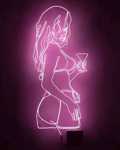 Insegna al Neon Personalizzata Winbo, Design Gratuito, Insegna Luminosa Personalizzata per Ristoranti, Sale Matrimoni, Insegna 'Lets Get Naked', Insegna LED Personalizzata - Product Image 3