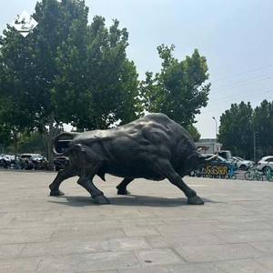 Life Size Beautiful Decorative Art Famous <strong>Large</strong> Modern Metal <strong>Large</strong> Modern Cattle Bronze Sculpture - Product Image 3