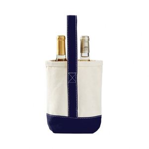 Bolsa de Lona Personalizada al por Mayor con Logotipo, para 2 Botellas de Vino, con Asa, para Regalo - Product Image 3