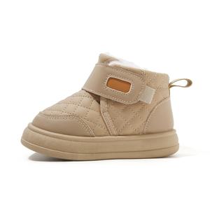 Bottes de neige pour bébé unisexe, nouvelle arrivée hiver, épaisses, à basse cheville, chaussures courtes en coton avec semelle intérieure en cuir et caoutchouc antidérapante - Product Image 4