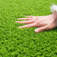 Kunstrasen Teppich matte Fußballfeld Kunststoff Gras matte Landschaft Gras Vierfarbiges dekoratives Gras
