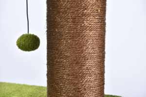 OEM yeşil ekstra büyük kedi ağacı Xxl doku kadife çok seviyeli kedi tırmanma kulesi Condos kalın Sisal tırmalama mesajları - Product Image 4