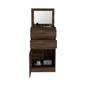 DB DB Asturias Commode avec Design de Luxe Teck Massif et Métal Finition Noyer Foncé Boîte à Bijoux de Luxe pour Salon ou Chambre - Product Image 4