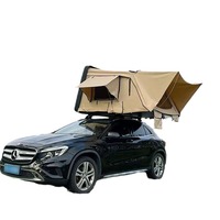 Tente de toit pliable à coque rigide double couche Zentopia DC-017 pour 1 à 3 personnes, en Oxford 600D, imperméable quatre saisons, sans installation requise