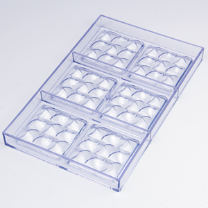 Bán Hàng Nóng Mrf 6 Sâu Răng Hình Vuông Nhựa Sô Cô La Khuôn Cho Nướng Bánh Và Bánh Công Cụ - Product Image 2