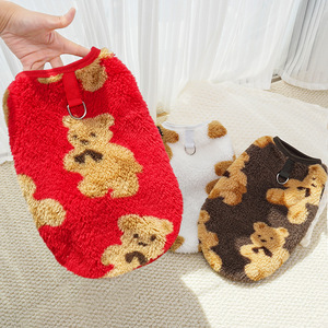 Novo transfronteiriço cão de estimação gato de pelúcia grande cão universal outono e inverno pelúcia quente cão roupas gato fornece fabricante - Product Image 4