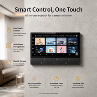 Panneau intelligent pour maison connectée Android de haute qualité, écran tactile IPS de 6,2 pouces, verre, 2 haut-parleurs stéréo de 15 W, application Tuya Gateway pour maison connectée