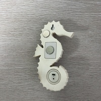 Applique Murale LED Artistique en Résine en Forme de Champignon, Peinte à la Main, Lampe d'Ambiance Sculpturale avec Détecteur de Mouvement, Décoration Murale pour la Maison