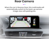 Kabelloses CarPlay Android Auto Multimedia-Touchscreen für BMW X1 F48 X2 F49 NBT EVO Radio GPS-System mit AHD-Rückfahrkamera
