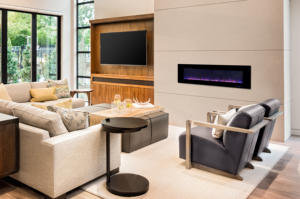 Dreamflame เครื่องทำเตาผิงไฟฟ้าในร่มขนาด72นิ้ว, เครื่องทำความร้อนติดผนังควบคุมระยะไกลไฟ LED เปลวไฟจริงไม่เหมาะสำหรับปิดภาคเรียนใช้ในบ้าน - Product Image 6