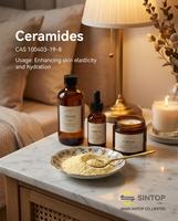 Réparation professionnelle de la barrière cutanée, organique, CAS 100403-19-8, céramide 3 en poudre, NP, soin de la peau, qualité supérieure