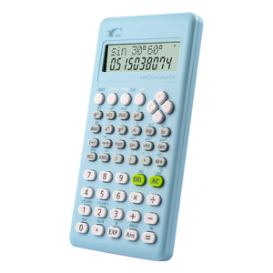 Calculatrice scientifique à affichage à deux lignes monochrome 10+2 chiffres, touches en plastique robustes pour les examens des étudiants - Product Image 3