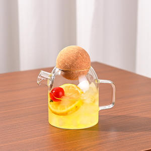 <span class=keywords><strong>Carafe</strong></span> <span class=keywords><strong>à</strong></span> eau en verre borosilicate décorative personnalisable faite <span class=keywords><strong>à</strong></span> la main pichet <span class=keywords><strong>à</strong></span> thé <span class=keywords><strong>glacé</strong></span> <span class=keywords><strong>avec</strong></span> <span class=keywords><strong>infuseur</strong></span> amovible - Product Image 4