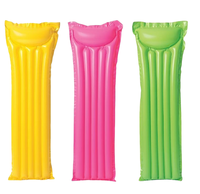 Lit de piscine gonflable d'été en PVC bon marché, matelas pneumatique, radeau flottant gonflable à eau