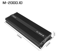 Amplificateur Audio Voiture Haute Puissance 12V 2000W Mono Classe D pour Subwoofer avec Filtres Actifs
