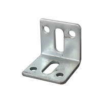 Accessoires d'angle en acier galvanisé à chaud pour mur-rideau, support triangulaire à 90 degrés, taille personnalisée, marque HDF