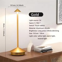 Lampe de table LED moderne et simple, rechargeable, à commande tactile, sans fil, lampe de bureau, lumière ambiante multicolore DC pour chambre à coucher, salon