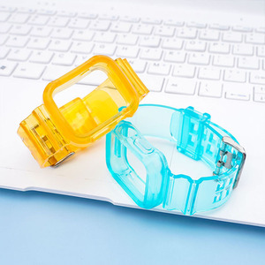 Housse de protection transparente pour <span class=keywords><strong>Apple</strong></span> <span class=keywords><strong>Watch</strong></span> Band Case 41mm 45mm 49mm <span class=keywords><strong>Bracelet</strong></span> pour Iwatch Series 1/2/3/4/5/6/7/SE <span class=keywords><strong>Bracelet</strong></span> de montre-<span class=keywords><strong>bracelet</strong></span> - Product Image 5