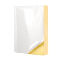 Rouleau de papier autocollant, papier couché, papier synthétique PET PP, support d'étiquettes pour impression
