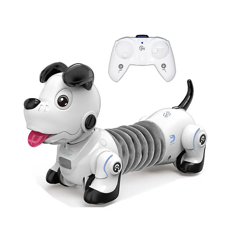 Kids Battery Operated Infrared Remote Control Puppy Toy Avoiding Obstacles Touch Interactive Rc Telescopic Robot Dog Intelligent