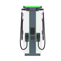 Cargador de vehículos eléctricos de CC de 480 kW, montado en suelo, con doble pistola, NACS CCS IP54 OCPP1.6 OCPP2.0.1 Ethernet Wi-Fi 4G, para uso comercial nuevo, OEM ODM, con certificación ETL.