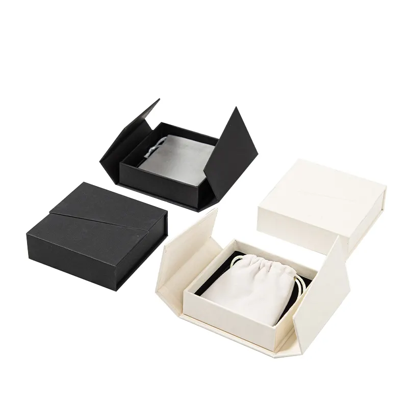 Grosir kotak kemasan kertas kraft untuk kotak hadiah lipat magnetis kotak kemasan pakaian kilat kertas bergelombang