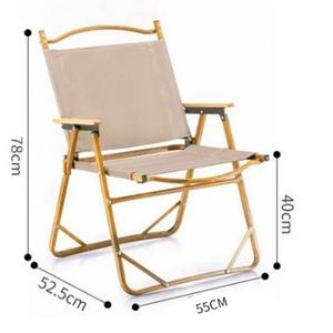 Chaise de camping portable légère, cadre en aluminium robuste, pliage rapide en 1 seconde, ergonomique et stable pour les événements en plein air, la plage et les pique-niques - Product Image 5
