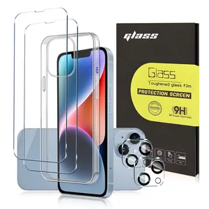 2.5D HD rõ ràng Tempered Glass bảo vệ màn hình cho iPhone 15 Ultra 13 Pro Max 2.5D 9H điện thoại di động ống kính máy ảnh bảo vệ màn hình