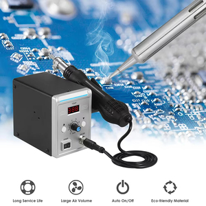 Estación de Soldadura 2 en 1 Podofo, Estación de Soldadura y Retrabajo con Aire Caliente, Corrección de Temperatura Digital, Función de Reposo para Manualidades - Product Image 3