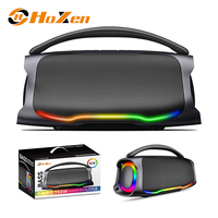 Boombox Bluetooth Portabel Baru dengan Lampu RGB, Bass Ganda, Speaker Karaoke untuk Pesta Dalam dan Luar Ruangan, Radio FM, Pemutar Musik USB