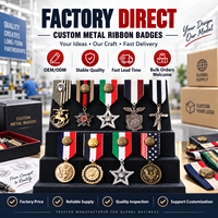 Badges en métal personnalisés OEM/ODM avec ruban, fabrication directe usine, délai de livraison rapide, commandes en gros, approvisionnement mondial