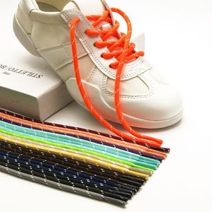 Cheap Wholesale 4mm Color Twill Dense Round Shoelace <b>Rope</b> Shoe <b>Laces</b> Shoe Strings - Product Image 2