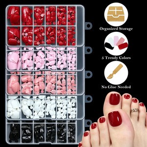 <span class=keywords><strong>Uñas</strong></span> Postizas Cortas Cuadradas de <span class=keywords><strong>Color</strong></span> Sólido Estilo Francés, <span class=keywords><strong>Uñas</strong></span> Postizas de ABS, Certificación MSDS, Venta al por Mayor, OEM, ODM, para Salón de Belleza - Product Image 2
