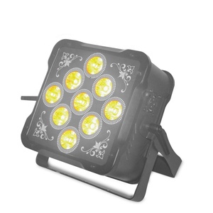 9X18W Led Flat Par RGBAW + UV 6in1 Dmx Pin Từ Xa Không Dây Led Uplights Cho Các Sự Kiện - Product Image 4