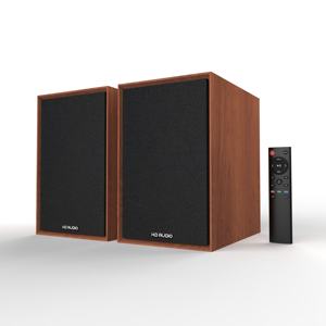 Enceintes d'étagère actives 100W RMS sans fil avec woofer de 5,25 pouces, tweeter à dôme en soie, éclairage LED RVB pour téléviseur, ordinateur, cinéma maison - Product Image 1