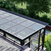 Solution EPC de véranda en aluminium et verre de luxe, design d'intérieur professionnel pour la décoration de villas, hôtels et bâtiments