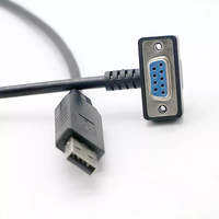 Cable Adaptador USB a Serial RS232 DB9 de 9 Pines Macho/Hembra FTDI FT232RL con Función Plug and Play para Windows 7/8/10 y MAC-OS, 1.8m