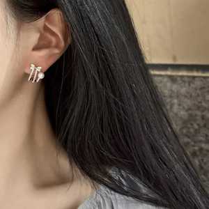 Orecchini a Forma di Fiocco Super Eleganti con Perle d'Acqua Dolce Naturali da 5-6mm, <span class=keywords><strong>Gioielli</strong></span> Speciali - Product Image 3