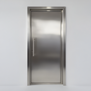 <span class=keywords><strong>Porte</strong></span> <span class=keywords><strong>d</strong></span>'<span class=keywords><strong>entrée</strong></span> <span class=keywords><strong>en</strong></span> acier ignifugée avec seuil et rampe rétractable pour l'accès <span class=keywords><strong>en</strong></span> fauteuil roulant dans les cliniques - Product Image 1