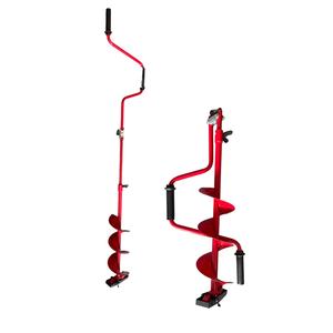 7 Polegadas Lâmina Mão <span class=keywords><strong>Auger</strong></span> Ajustável Manual Pesca <span class=keywords><strong>Ice</strong></span> <span class=keywords><strong>Auger</strong></span> com lâminas planas duplas China Wholesale Factory - Product Image 1