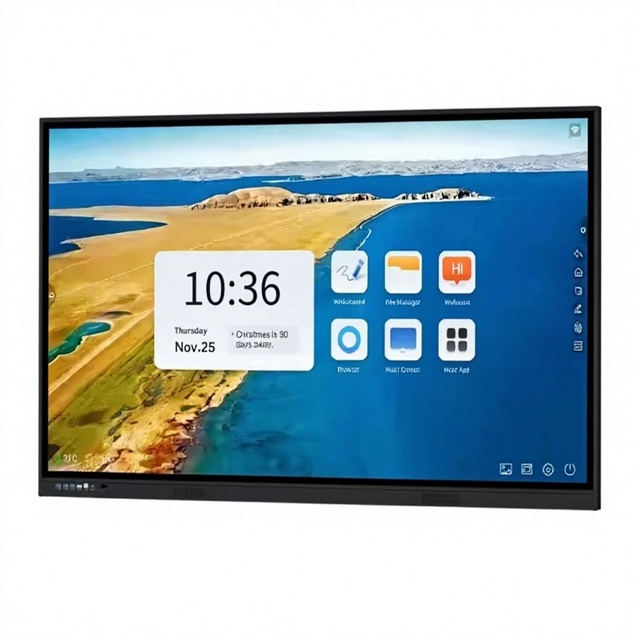 Interactive Flat Panel Display Education and Conferences Touchscreen Whiteboard and Touch-Enabled Training Display 65 Inches